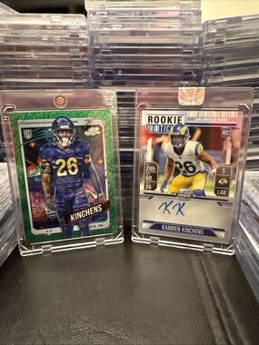 Kamren Kinchens  2024 Topps Chrom Green Space #156 & Optic Prizm Auto #167 Lot